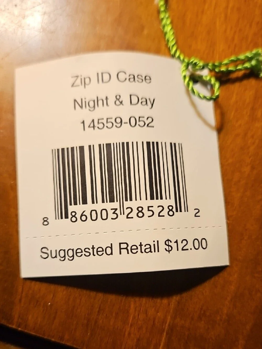 Vera Bradley Neutral Circle Pattern ID Wristlet with Keyring